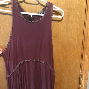 Long maroon blouse/tank top from Altar’d State